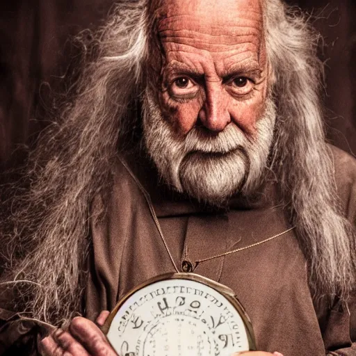 Prompt: Long Shot a old wizard, award winning photo