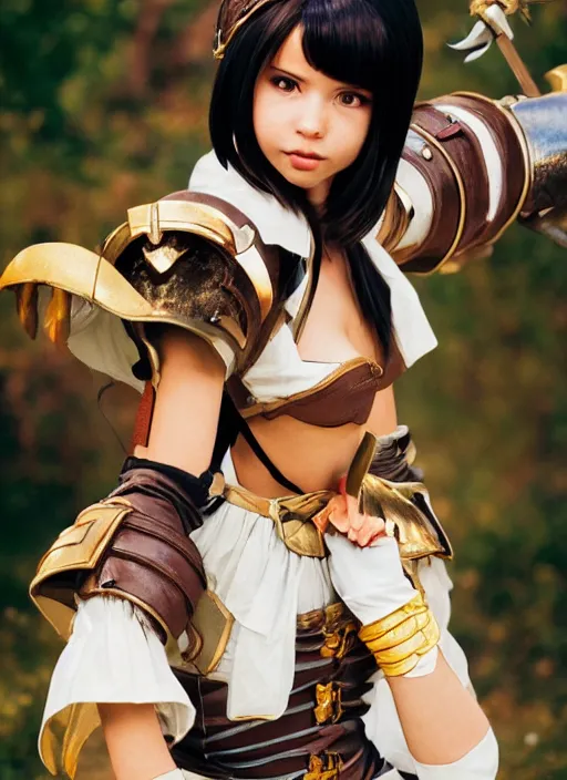 Image similar to a full portrait photo of real - life princess garnet final fantasy ix character, f / 2 2, 3 5 mm, 2 7 0 0 k, lighting, perfect faces, award winning photography.