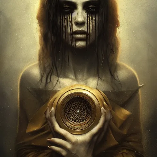 Prompt: Dark art, Grungy, Occult, hyperdetailed, artstation, trending on cgsociety, ultra high quality, golden ratio, intricate artwork masterpiece, Tom Bagshaw, greg rutkowski, Roset Conrad, 8k, High contrast