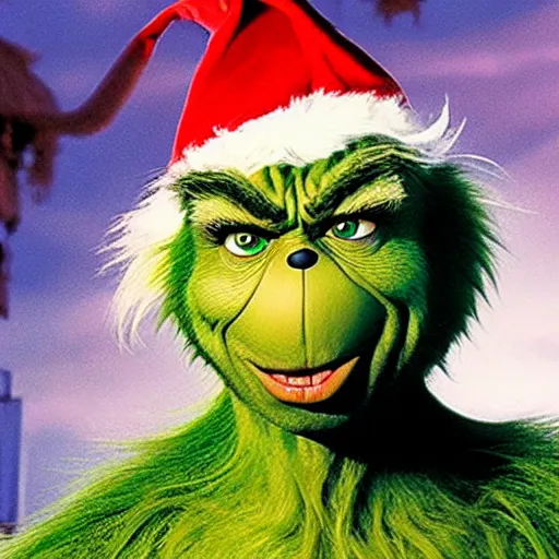 Image similar to The Grinch is The Incredible Hulk