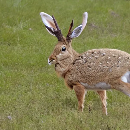 Image similar to a jackalope