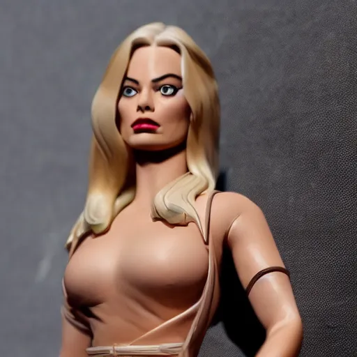 Prompt: margot robbie anima figure high details sharp focus