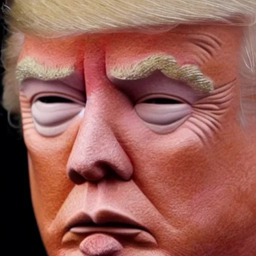 Prompt: donald trump after his rumoured plastic surgery