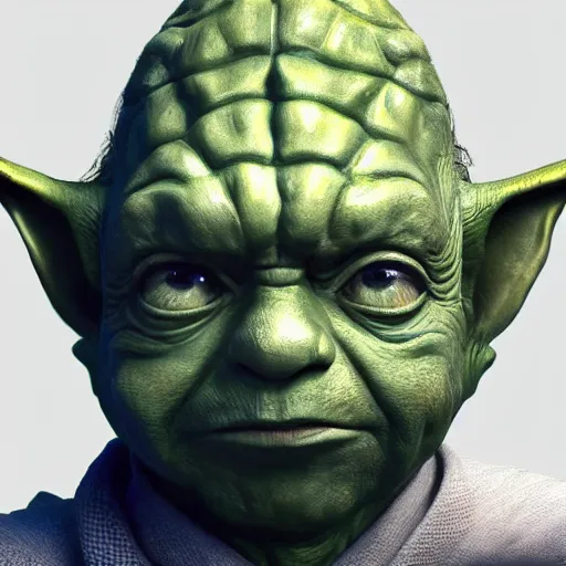 Prompt: Hugo Weaving as Yoda, hyperdetailed, artstation, cgsociety, 8k