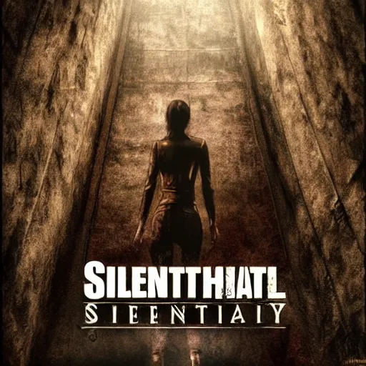 Image similar to ultra - photorealistic, new silent hill game poster from konami, intricate details, sharp focus, perfect baroque like real project, symmetrical realistic, perfect face and anatomy ultra - details, 4 k, uhd, beautiful random content position.