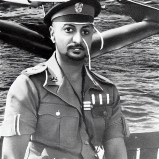 Prompt: sean paul at pearl harbor 1 9 4 1, photorealistic