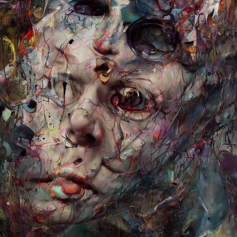 Image similar to million eyes in the style of adrian ghenie, 3 d render, esao andrews, jenny saville, surrealism, dark art by james jean, ross tran