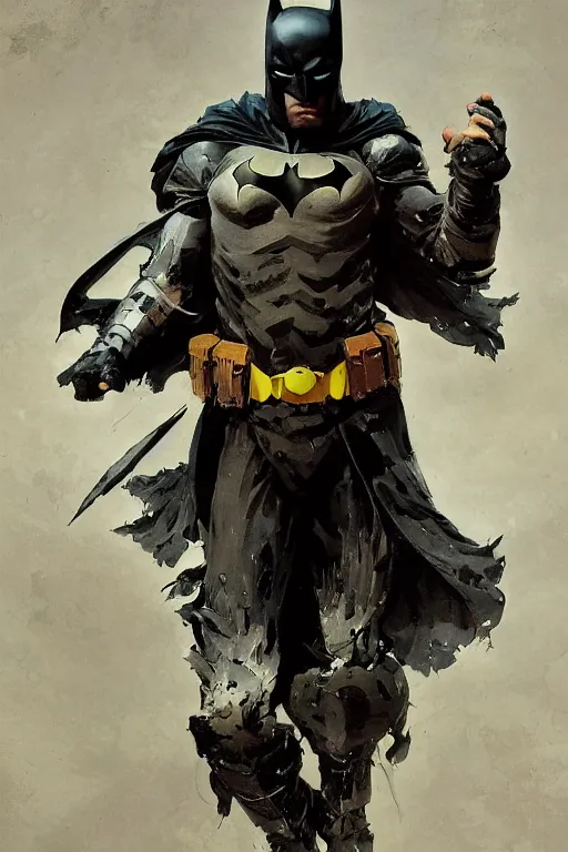 Prompt: batman, legendary warrior, heroic fighter, decorative ornaments, battle armor, by carl spitzweg, ismail inceoglu, vdragan bibin, hans thoma, greg rutkowski, alexandros pyromallis, perfect face, sharply focused, sharply detailed, centered, realistic shading