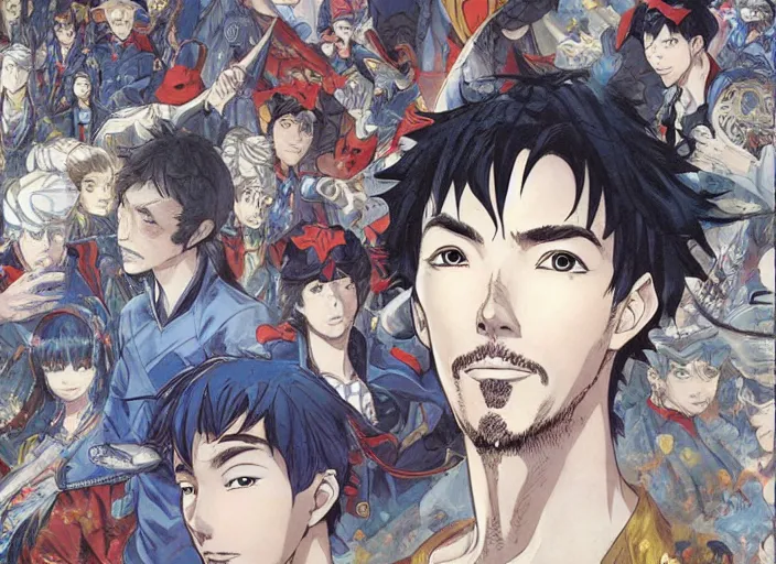 Image similar to a highly detailed anime portrait of stephen strange, james gurney, james jean