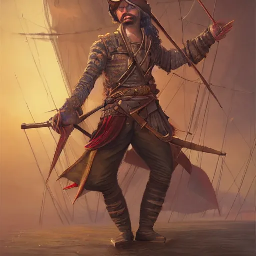 Image similar to a swashbuckler by Anna PodedWorna