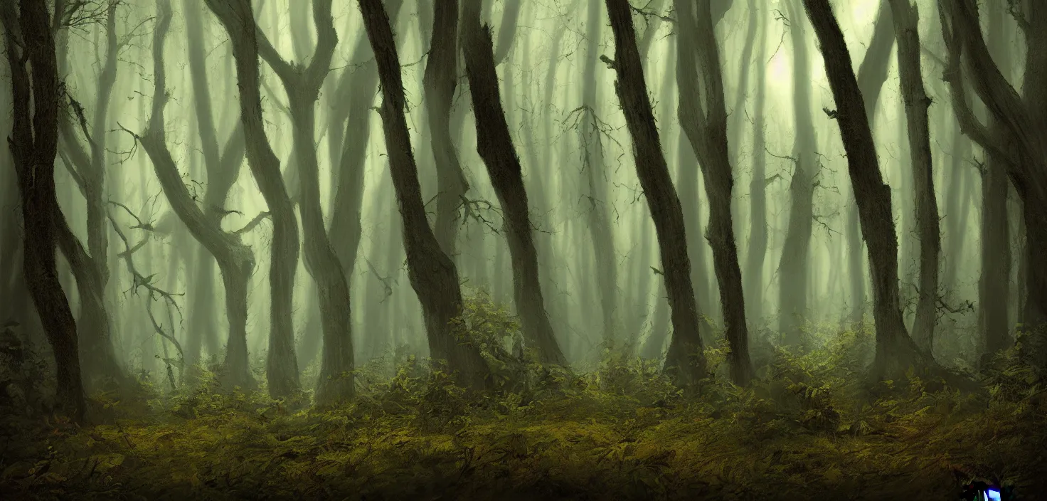 Prompt: dark forest by horsley ralph