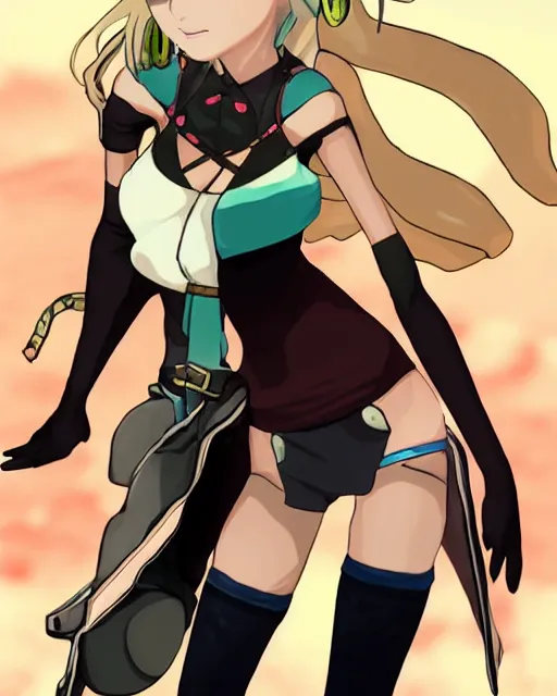 Image similar to Kat (Gravity Rush), smooth anime