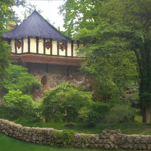 Image similar to elrond's house, rivendell