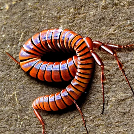 Image similar to gollum - faced centipede