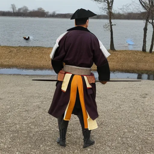 Image similar to goose samurai