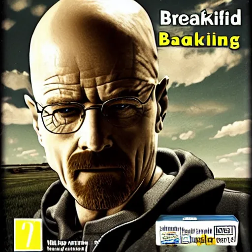 Prompt: Breaking Bad video game for nintendo wii, cover art