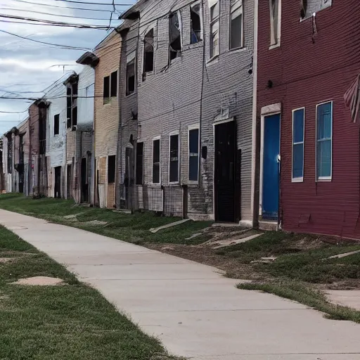 Image similar to walking through the hoods of east saint louis during 8 pm