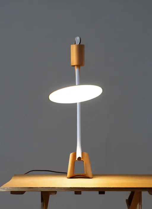 Image similar to a desk light designed by charles eames