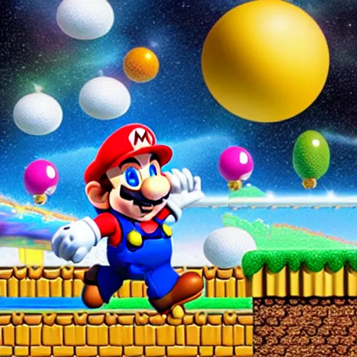 Image similar to super mario, liminal space