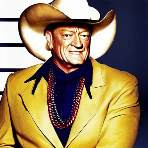 Prompt: “ john wayne in rupaul ’ s drag race ”