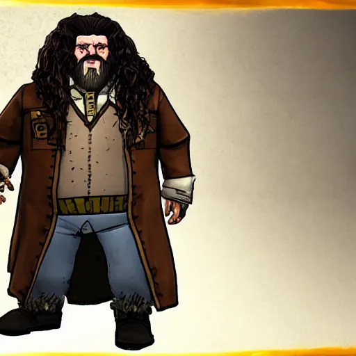 Prompt: Hagrid from Harry Potter in Borderlands 3