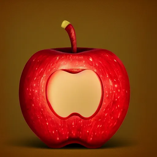 Prompt: demonic apple, stylized artstation, hd, 4k