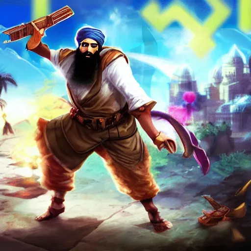 Image similar to osama bin laden on summoner's rift