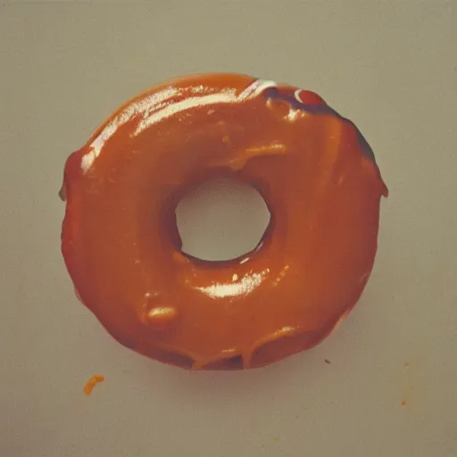 Prompt: the screaming void left where a glazed donut used to be, gritty, 2 2 0 film, piercing, luminuous