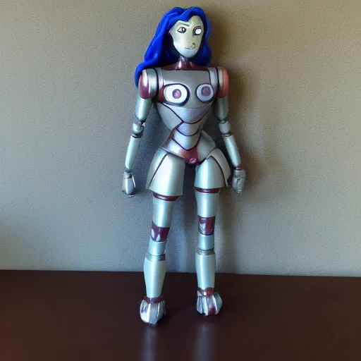 Image similar to fem Iron Giant made of porcelain