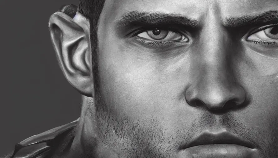 Image similar to eden hazard is sam fisher, face, black background, hyperdetailed, artstation, cgsociety, 8 k