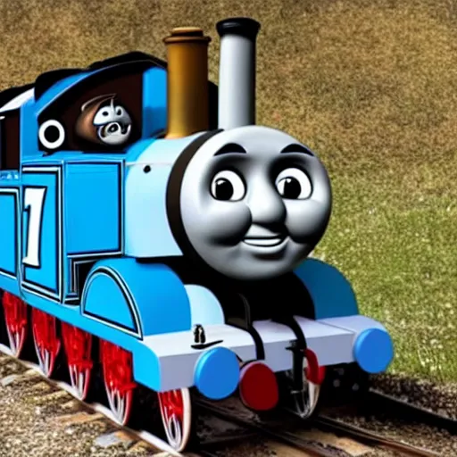 Image similar to thomas the tank engine edkt straight to hell