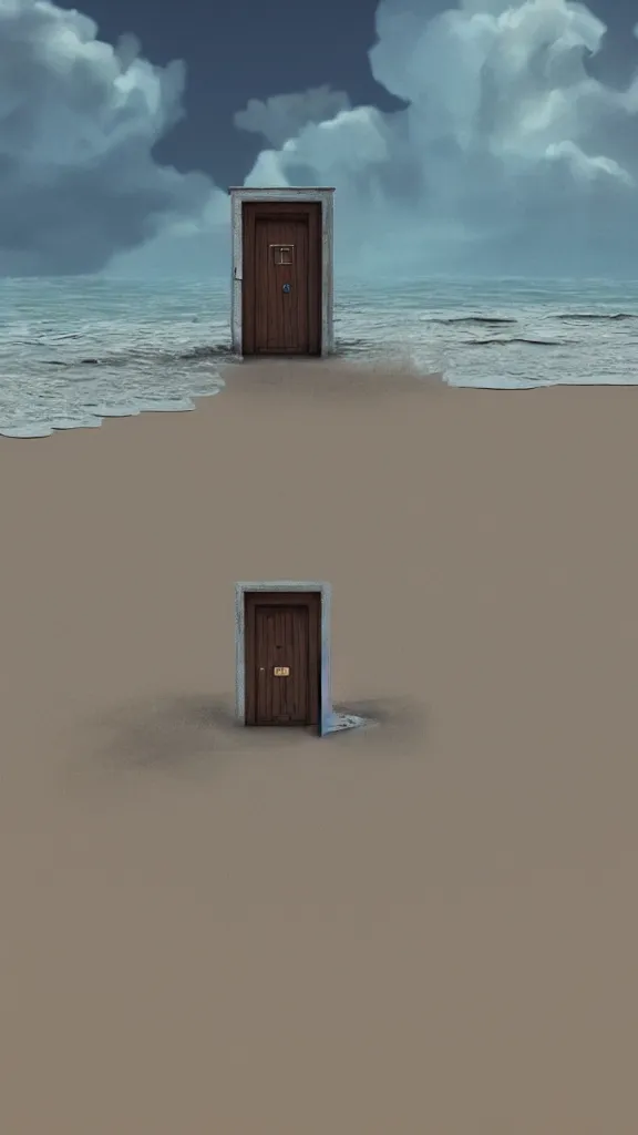 Prompt: a door to another dimension stands alone on a beach in the style of michael whelan, hyperrealistic, photorealistic, concept art, trending on artstation, digital illustration, cinematic lighting, 4 k, ultra hd, beautiful colors, highly detailed, octane render, unreal engine 5