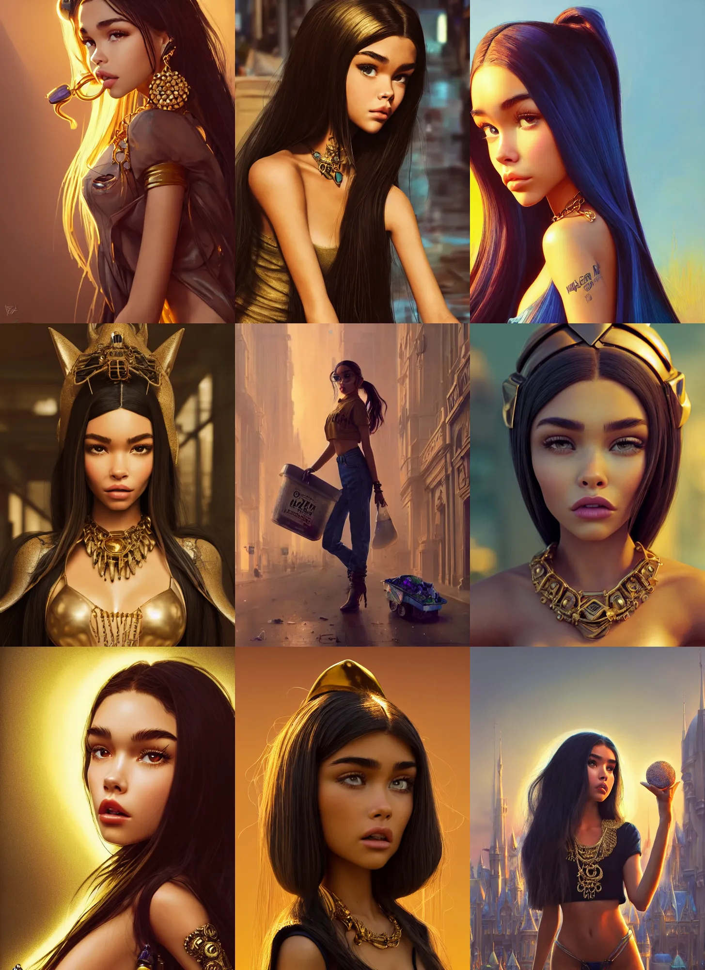 Prompt: madison beer as a garbage man | jewelry | glamorous oily soft polished rich raunchy ornate modern | weta disney pixar movie still photo | hi - fructose, sci fi fantasy, golden ratio, smooth, octane render, sharp focus, artstation, concept art | beeple, rhads, rutkowski, artgerm, mucha, wlop, loish |