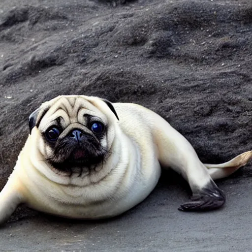 Image similar to a pug seal