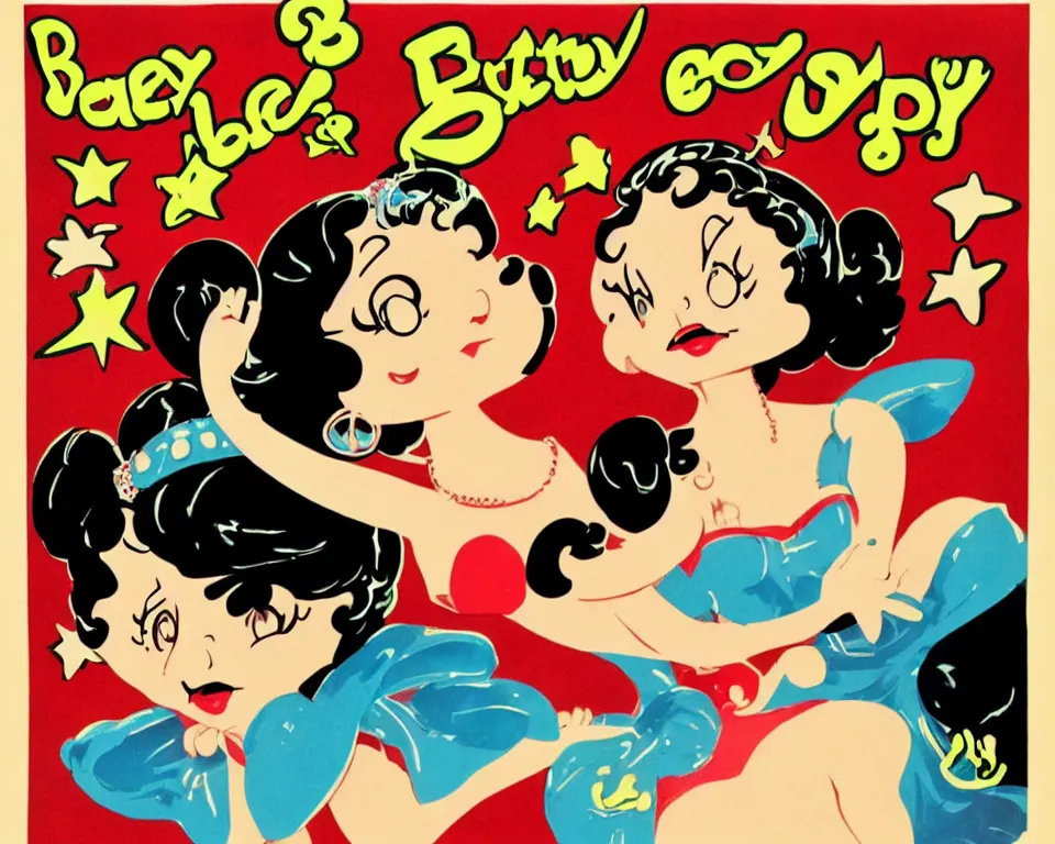 Image similar to vintage Betty Boop poster