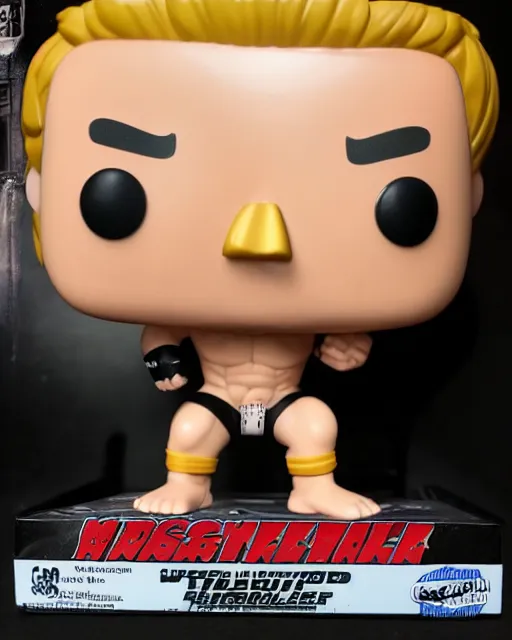 Image similar to Wrestler Funko Pop. Photographic, photography