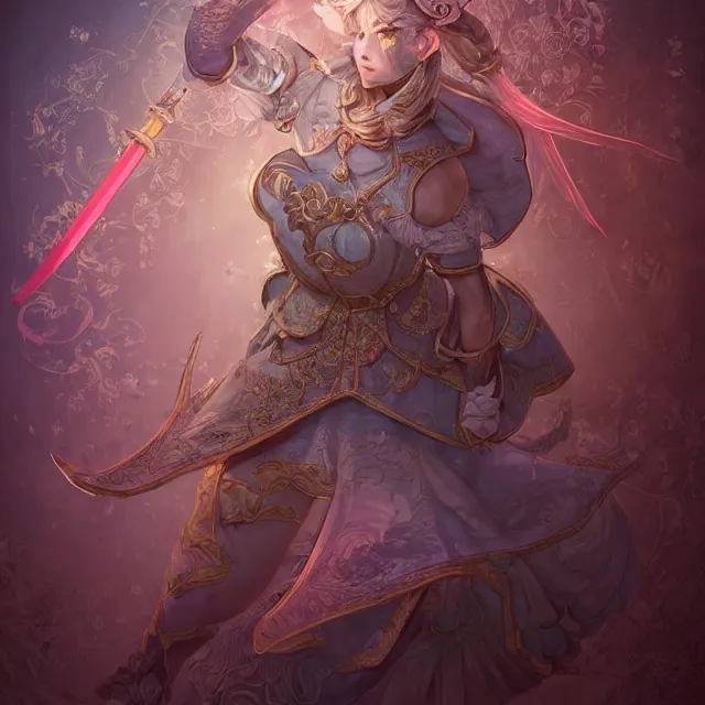 Image similar to the portrait of neutral good colorful female cleric bard as absurdly beautiful, gorgeous, elegant, skinny young gravure idol, an ultrafine hyperdetailed illustration by kim jung gi, irakli nadar, intricate linework, sharp focus, bright colors, octopath traveler, final fantasy, unreal engine 5 highly rendered, global illumination, radiant light, detailed and intricate environment