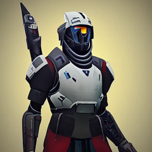 Image similar to commander zavala on a univorn, destiny 2