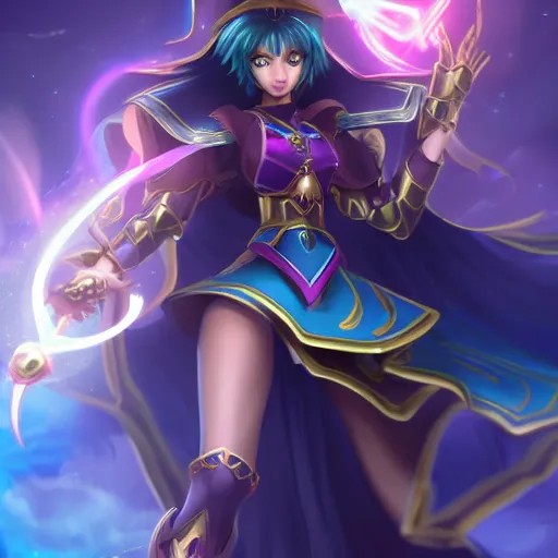 Image similar to beautiful dark magician girl, full body, mystical, ultra details, 4 k,