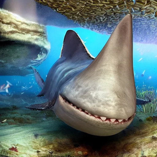 Image similar to Giant Megalodon shart , Gigalodon