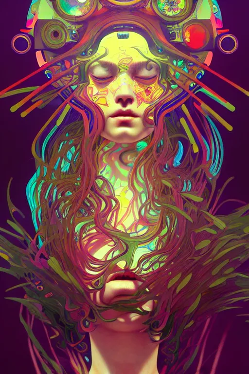 Image similar to acid trip, highly detailed, digital painting, artstation, sharp focus, illustration, art by tan zi and ayanamikodon and alphonse mucha and wlop