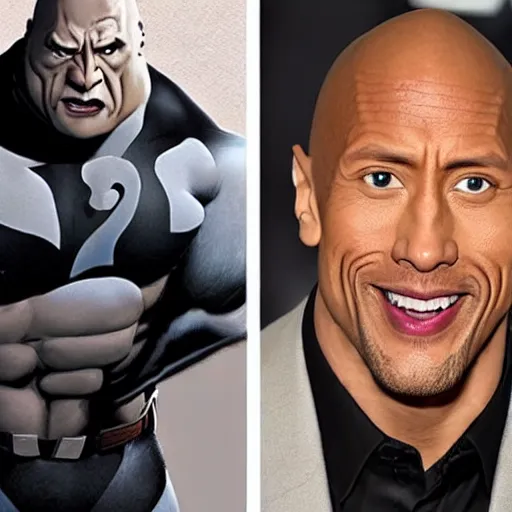 Image similar to Dwayne Johnson as Syndrome from the Incredibles, Incredibles Villain