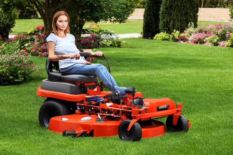 Image similar to garfield lawn mower