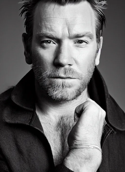 Prompt: professional portrait photography of Ewan McGregor