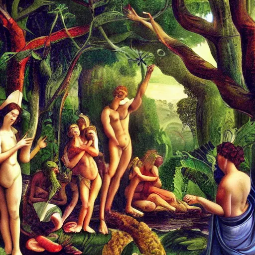 Image similar to the garden of eden,