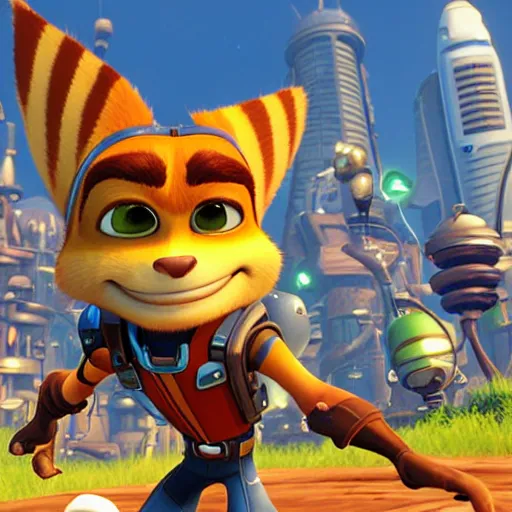 Image similar to ratchet and clank