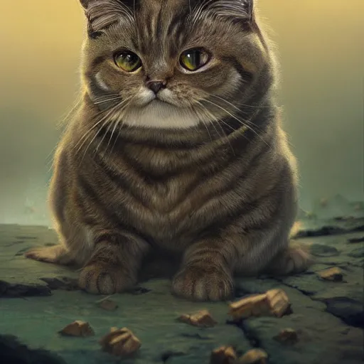 Prompt: portrait of a munchkin cat, wild, d & d, fantasy, intricate, cinematic lighting, highly detailed, digital painting, artstation, concept art, smooth, sharp focus, illustration, art by hajime sorayama