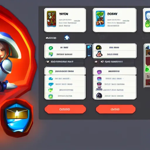 Image similar to stylized game ui, detailed, high quality