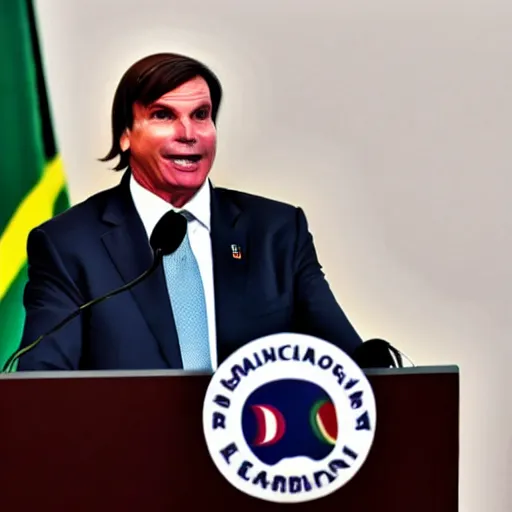 Prompt: a photo of jair bolsonaro