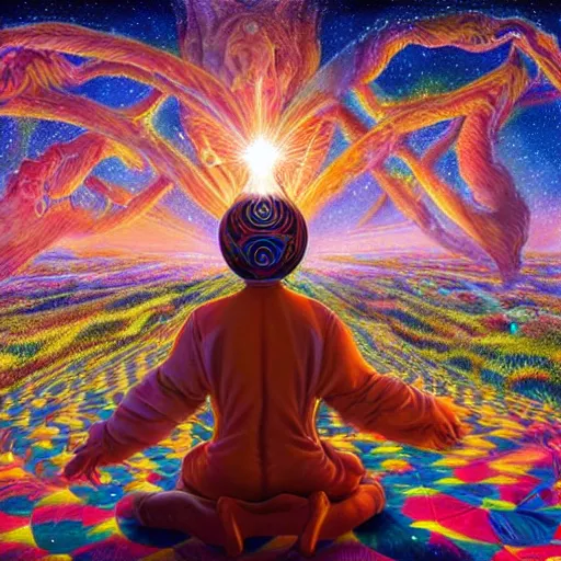 Image similar to god creating the universe. masterpiece. accidentally tripping on dmt and acid, psychedelic experience, overwhelming psychosis of self realization and burning awakening, ultra high definition, unreal engine 5, hyperrealism, masterpiece composition, by casey weldon, barclay shaw 8 k photorealistic